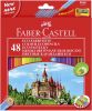 Farbstiftetui Castle 48ST sort FABER CASTELL 120148 m.Spitzer