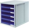 Schubladenbox blau HAN 1401-14 5 offene Schuebe