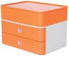 Schubladenbox 2 Laden+Box weiß/orange HAN 1100-81 Allison