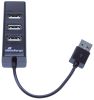 USB-Hub 2.0 1:4 schwarz MEDIARANGE MRCS502