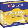 DVD+RW 5erPack VERBATIM 43229 4.7GB/120M