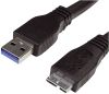 USB-Kabel >Micro 3.0 schwarz MEDIA RANGE MRCS153 1m
