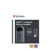 Adapter USB-C Ethernet schwarz/grau VERBATIM 49146