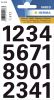 Zahlenetikett 0-9 Folie schwarz 16 Stück HERMA 4168 25 mm wetterfest