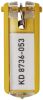 Schlüsselanhänger gelb DURABLE 1957 04 6ST KEY CLIP